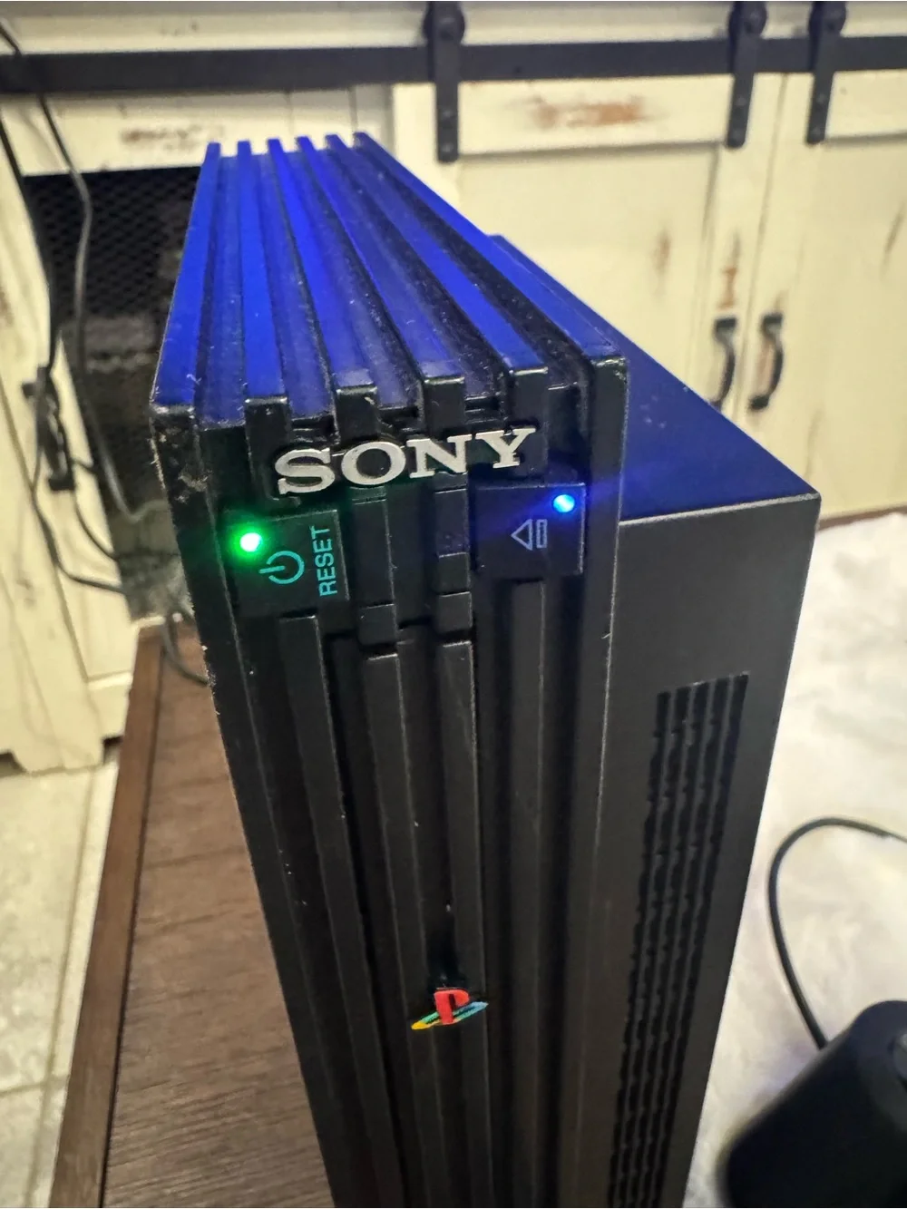 Sony PlayStation 2 Slim Black Console Bundle with Dual Controllers 2 games